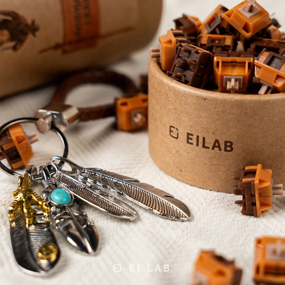 EILAB x HMX Cowboy Switches Customized Mechanical Keyboard Linear Switches Factory Lubed Advanced Bottoming 42g Actuation Force