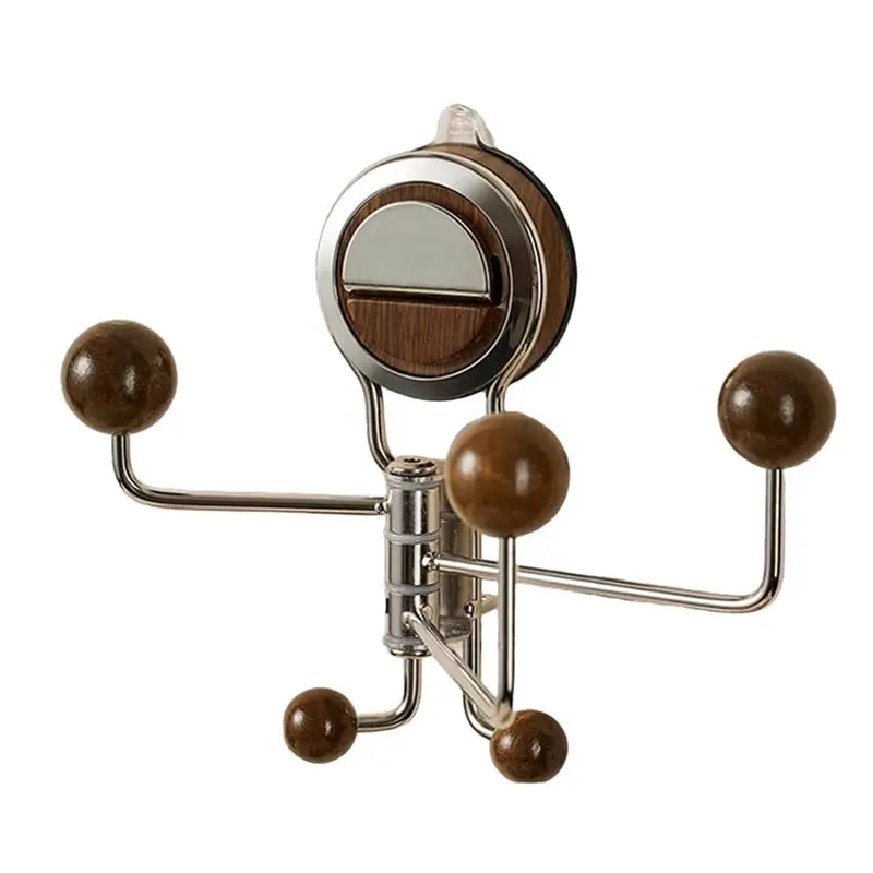 

Набор вращающихся всасывающих крючков F-T без сверления — настенный монтаж, 5 крючков, сильная фиксация, простая установка для использования в ванной комнате