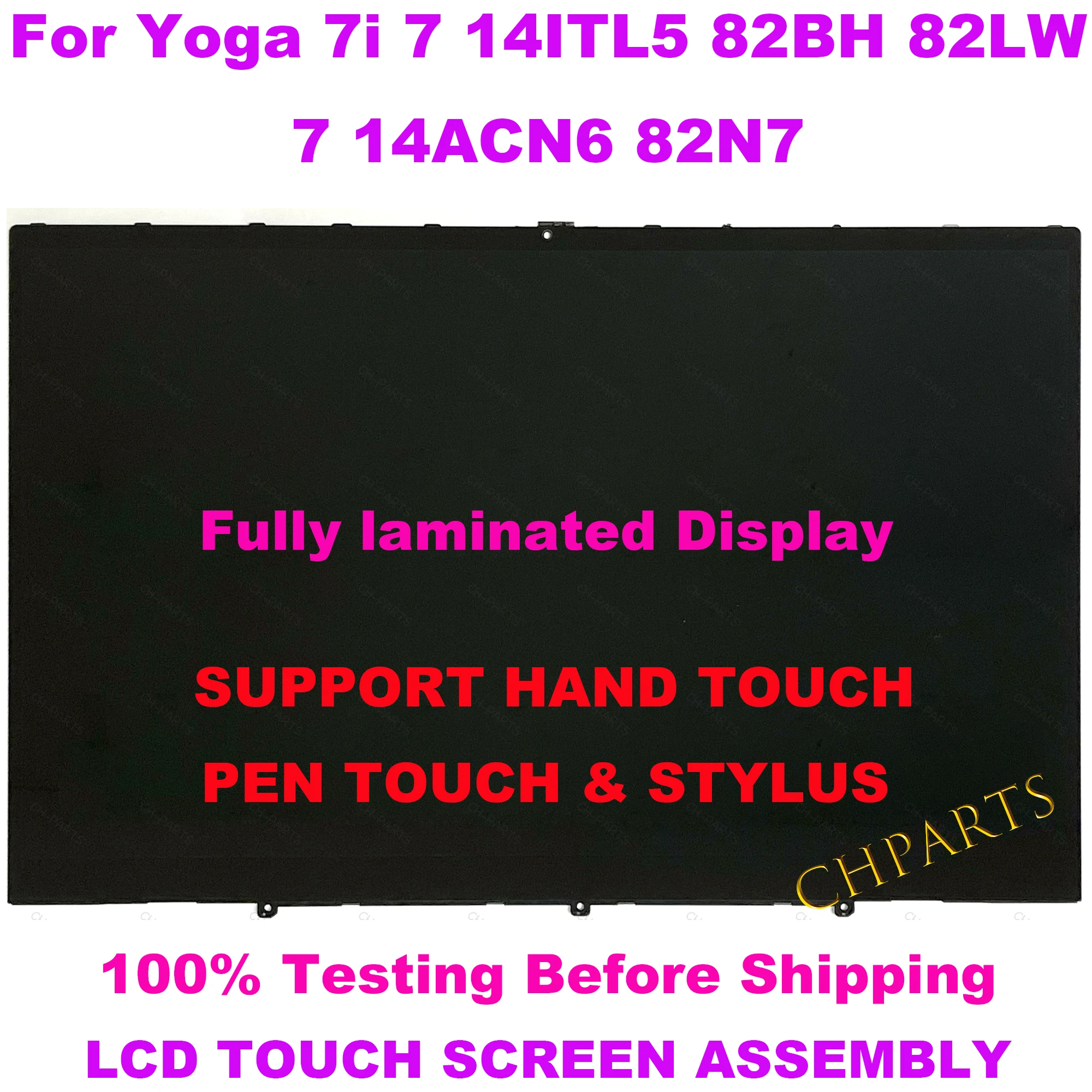 Imagem -03 - Display de Substituição Lcd Portátil Fhd Touch Screen Assembly Lenovo Yoga 14itl5 82bh 82lw 14acn6 82n7 714itl5 5d10s39740