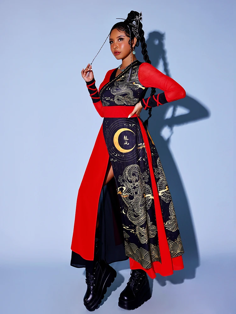 طقم زي رقص الجاز للنساء بأسلوب قديم، ملابس أداء الرقص الشوارع، زي أداء لفرق الفتيات الكورية #3