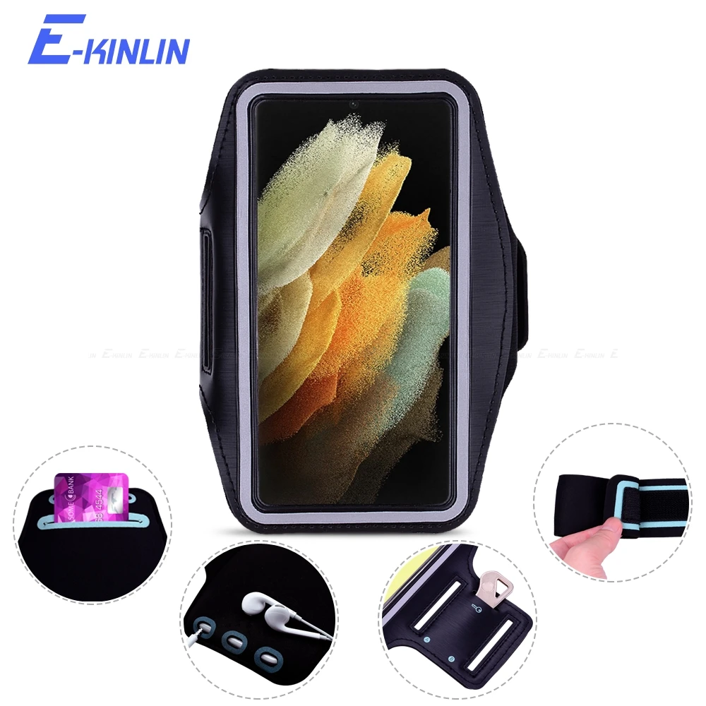 Arm Band Cover Case For Samsung Galaxy S24 S23 S22 S21 S20 Ultra FE S10e S10 Note 20 10 Lite Plus 5G Sport Running Gym Phone Bag