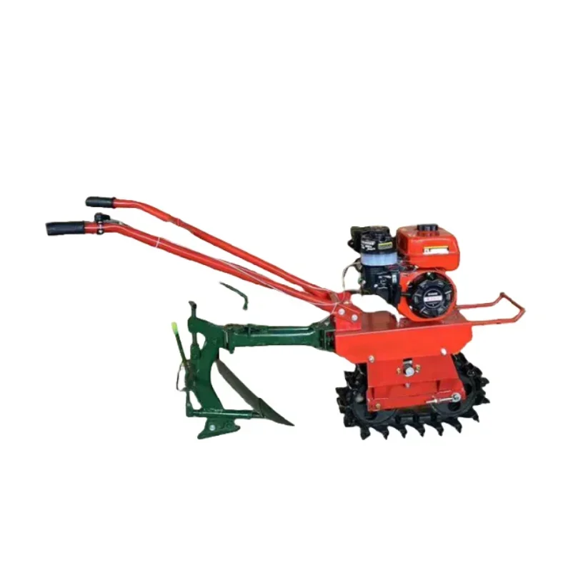 

【Hot】Agricultural Machinery Gas-oline Mini Tiller for Furrowing & Plowing Crawler Rotary Tiller Equipment