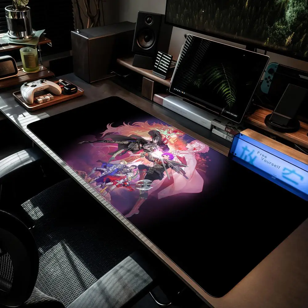 

Коврик для мыши Fire Emblem Warriors MouseMat XXL, компьютерные аксессуары, большая клавиатура, коврик для ноутбука, стола, новый продукт, геймерские игры