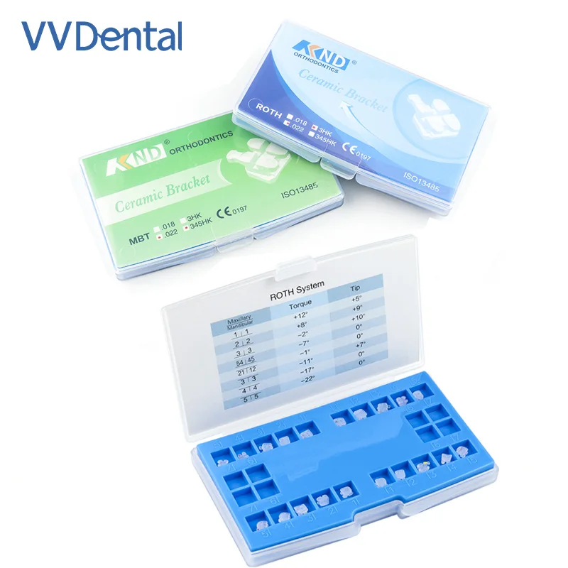 

Стоматологический материал VVDental, стоматологический ортодонтический керамический кронштейн Roth/MBT 345 022, килограммовый кронштейн, мини-брекеты