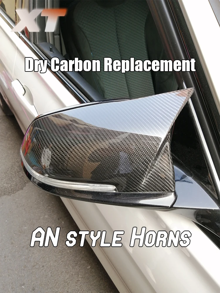 

AN Ox Horn Dry Carbon Mirror For BMW 2012-19 The 1-4 Series F22 F23 F30 F34 F32 F33 F36 E84 F87 M2 Replace Cover Cap Forged Matt