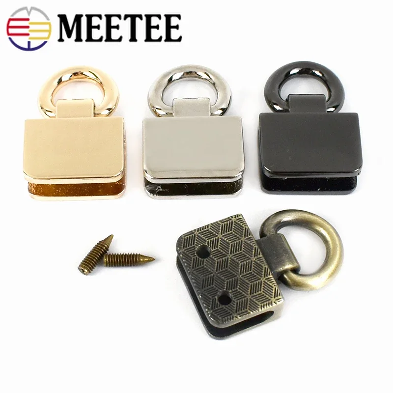 2/4/10 pz Meetee metallo O D anelli borsa Clip laterale fibbie borsa cinturino chiusura catena gancio appeso Hardware fai da te accessori in pelle