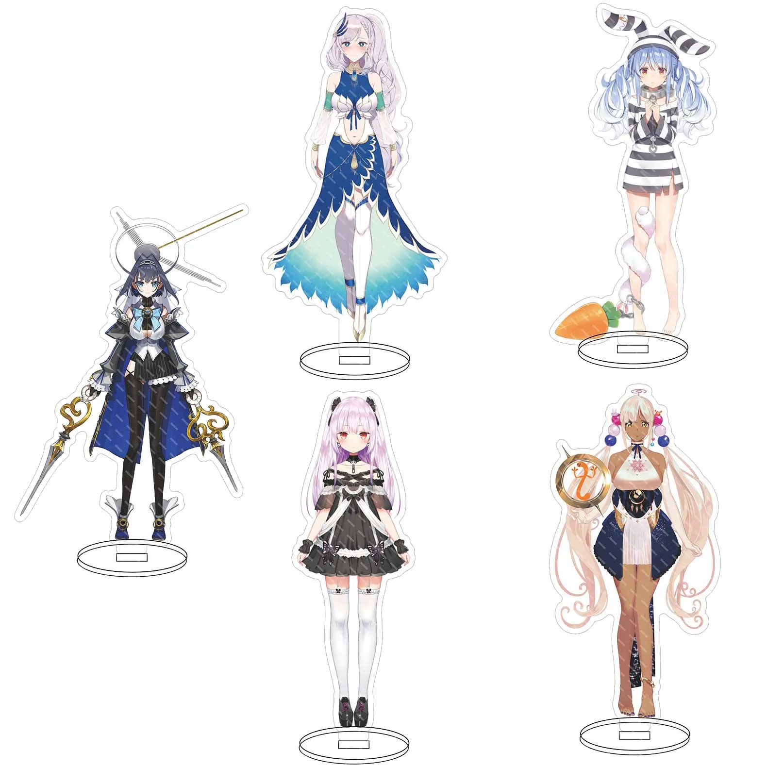 Anime Hololive Vtuber Figures Star Street Comet_Dog God Qinyin_Summer Color Festival Acrylic Stand Model Fans Christmas Gifts