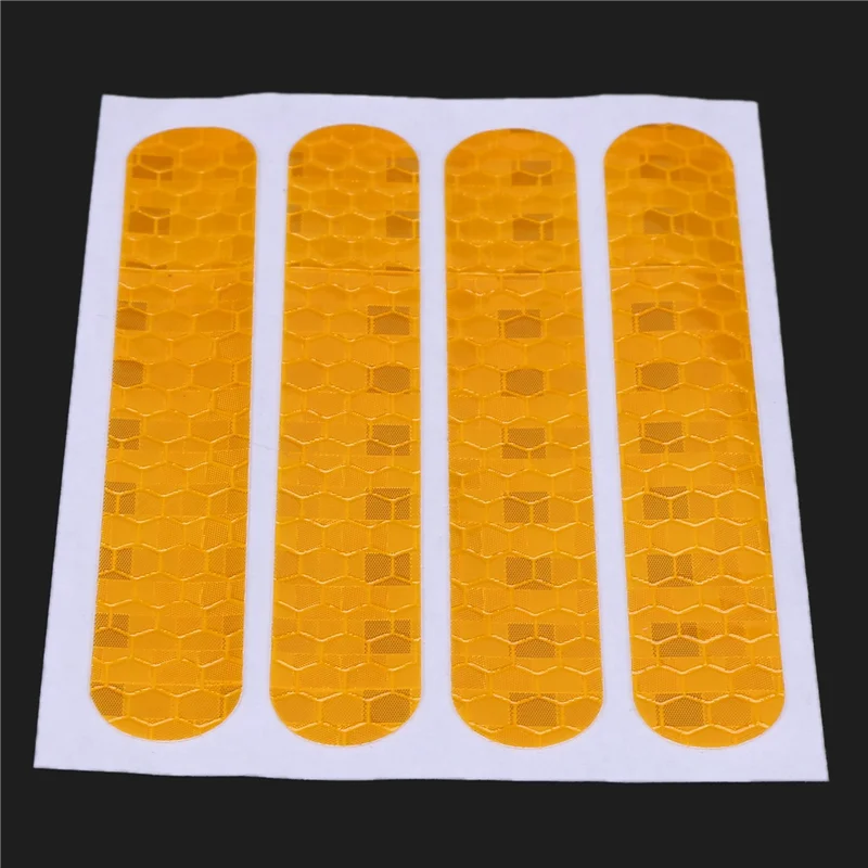 Cubierta protectora para rueda delantera y trasera, pegatina reflectante para accesorios para patinete Ninebot Max G30, 80 Uds., amarillo-VVNB