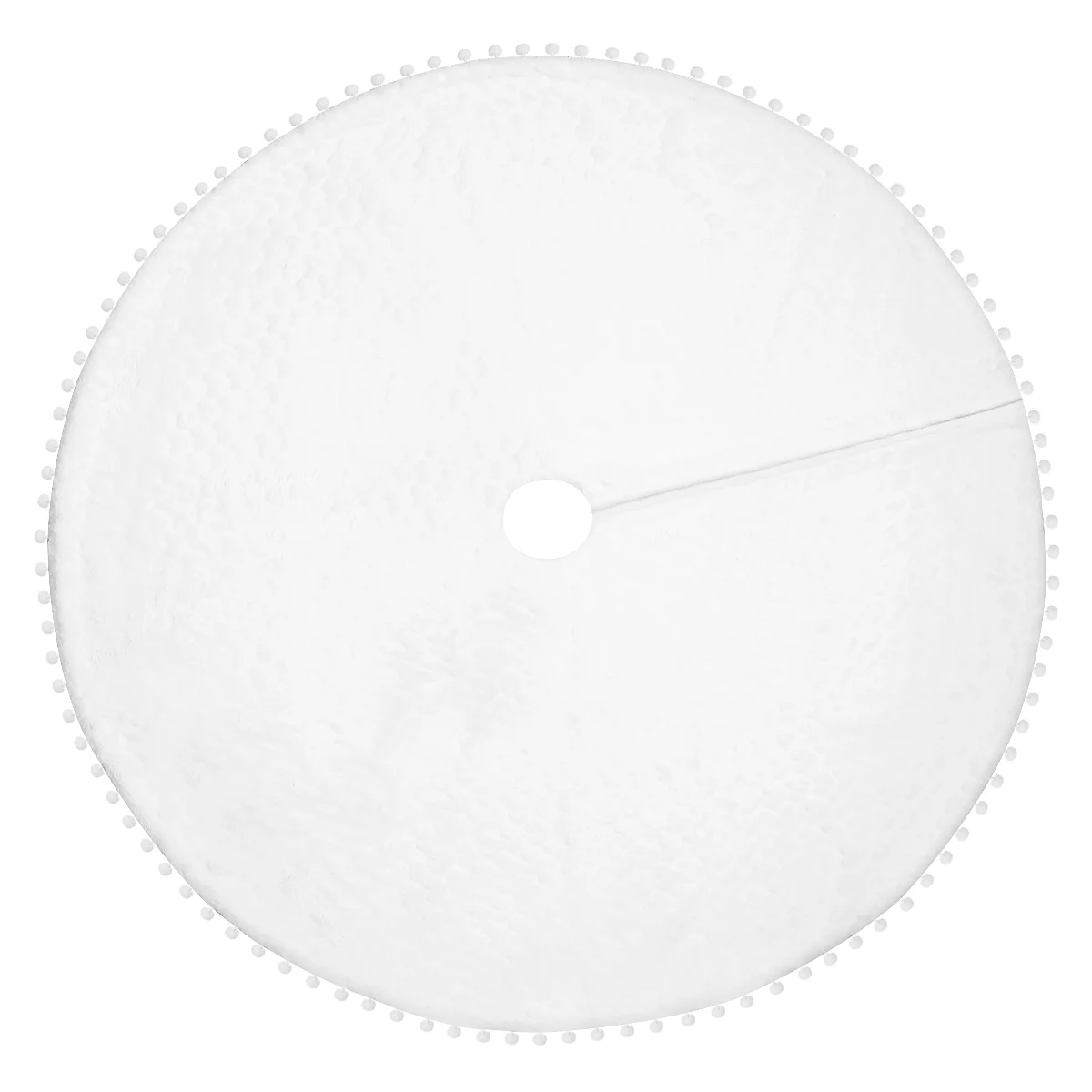 

IMIKEYA Christmas Tree Skirt Festive Xmas Tree Base Carpet Holiday Christmas Tree Ornament Home Xmas Party Decorations (White)