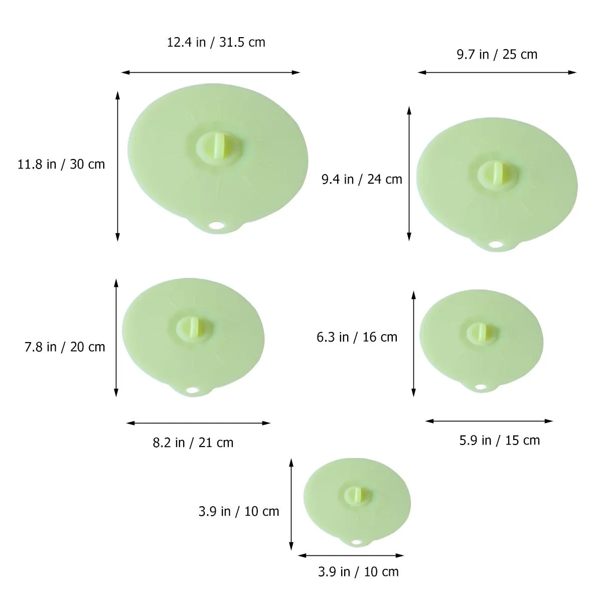 

5Pcs Silicone Covers Set Food Grade Heat Resistant Microwave Bowl Lids Airtight Leakproof Seal Pot Cup Covers Cup Lids