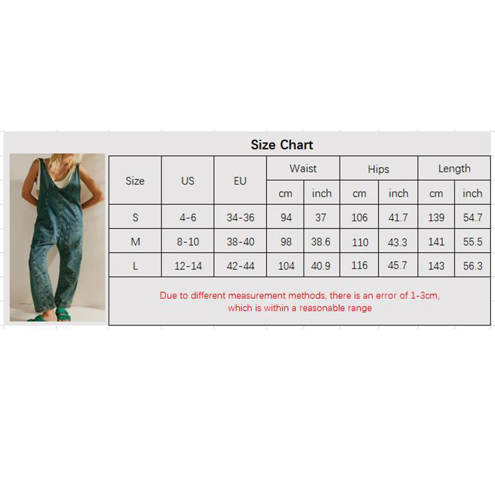 Women Oversized Denim Bib Overalls Solid Color Loose Jumpsuit Romper Slouchy Relaxed Fit Jumpsuits with Pockets for Streetwear