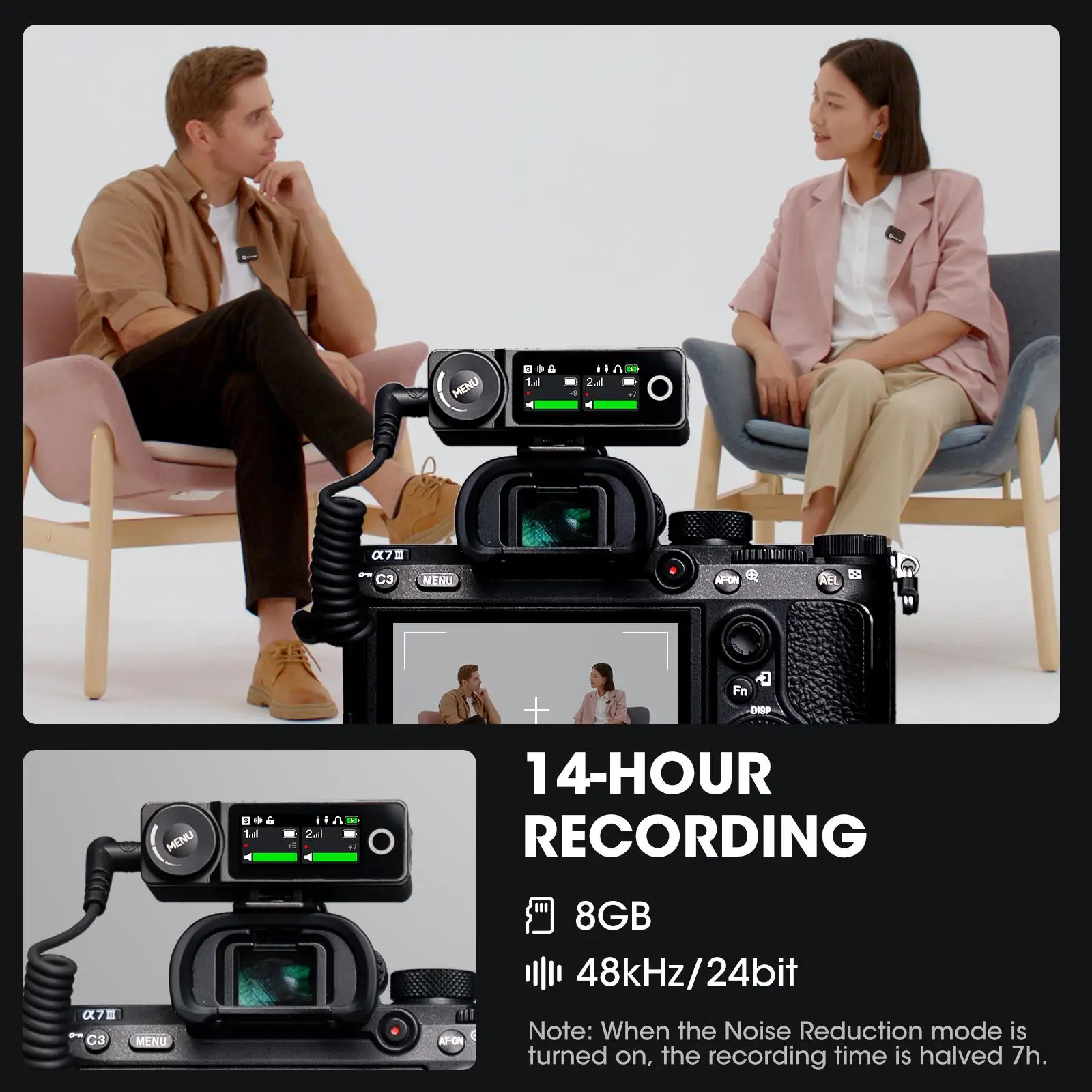 hlyland Lark Max Professional Wireless Lavalier Microphone for Photography Wireless Mic Video Studo Microfon Smartphone