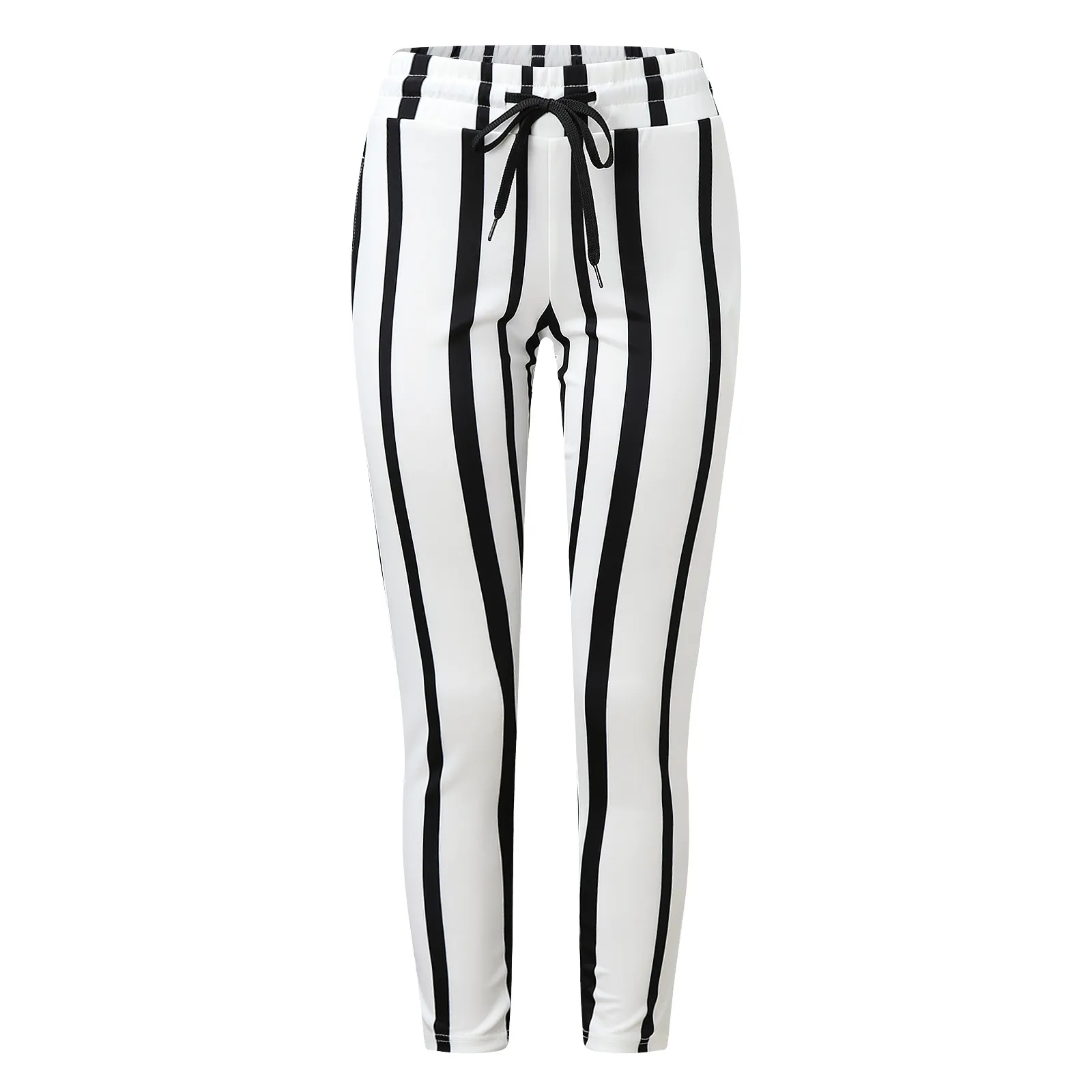 Bodybuilding Fashion Mens Pants Sweatpants Joggers Slim Fit Black White Striped Plaid Trousers Mens New Casual Pencil Pants