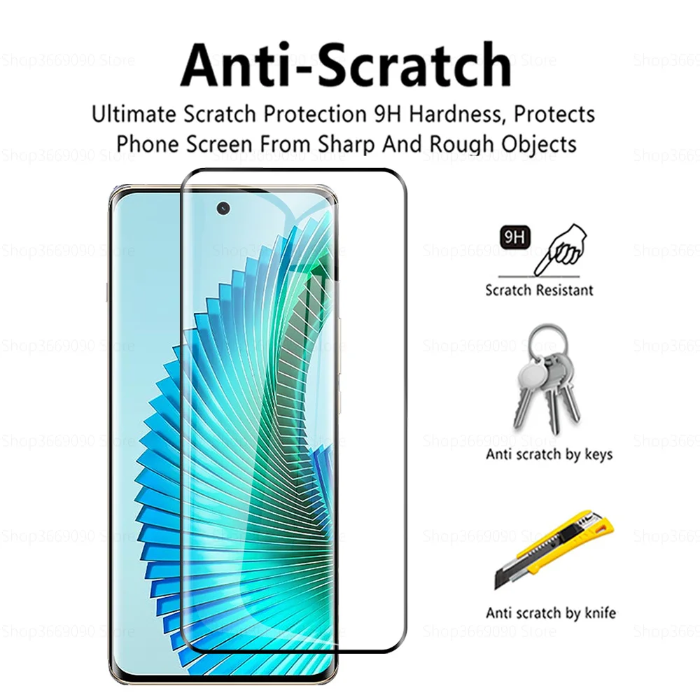 2to1 For Honor Magic6 Lite Camera Lens Full Curved Tempered Glass Xonor Magic 6 Light Magic6Lite 5G Screen Protector Film 6.78in