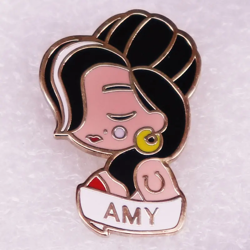 Audrey Karl Amy Enamel Pins Lapel Badge Brooch Decoration Jewelry