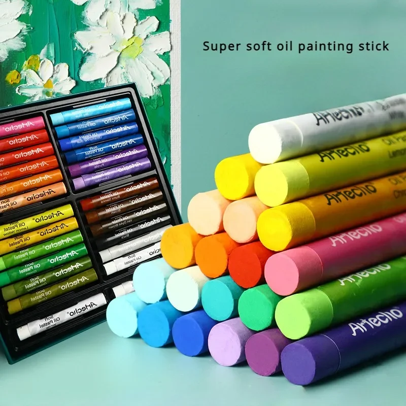 120 Color Set Super Soft Water Soluble/heavy Color Oil Painting Stick Art Water-color Pens Students Texture Shaping  Crayons