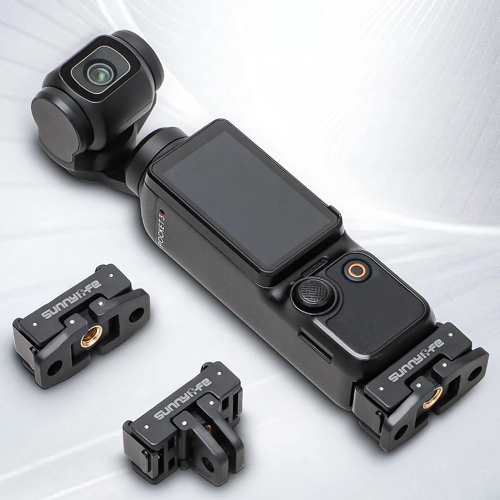 

Быстросъемный магнитный адаптер-крепление с винтом 1/4, складной удлинительный кронштейн-адаптер для штатива для камеры DJI Osmo Pocket 3