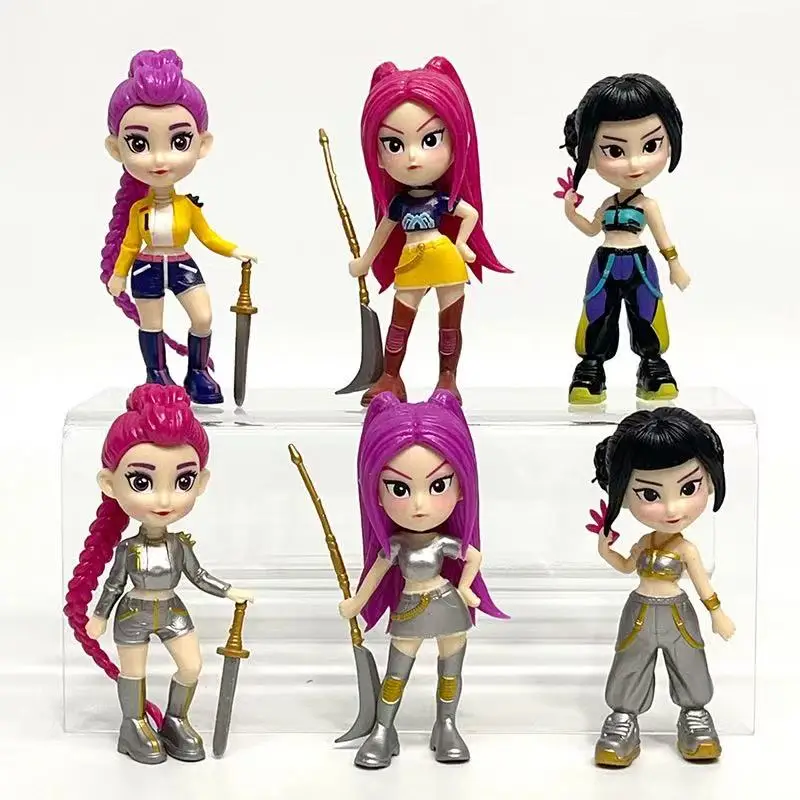Demon Hunters Anime Kpop Figura Modello Scatola cieca Giocattolo Cartoon Periferiche da gioco Decorazione da scrivania Modello di raccolta per regalo per bambini