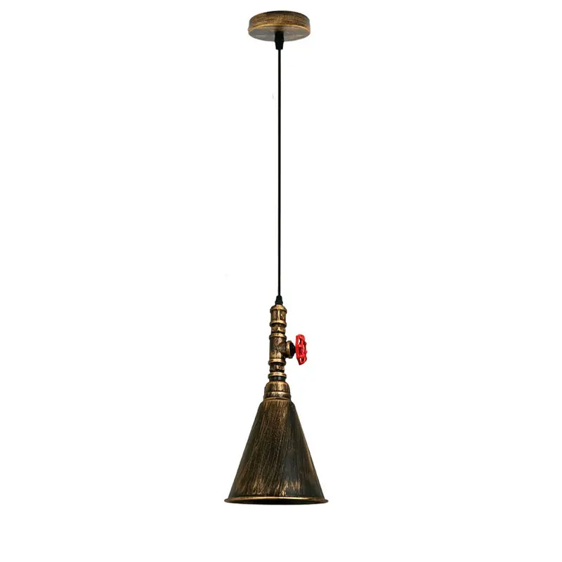 

Loft Retro Bedroom Light Pipe Pendant Lamp American Living Room Bar Dining Room Industrial Style Cafe Corridor Stairs Droplight