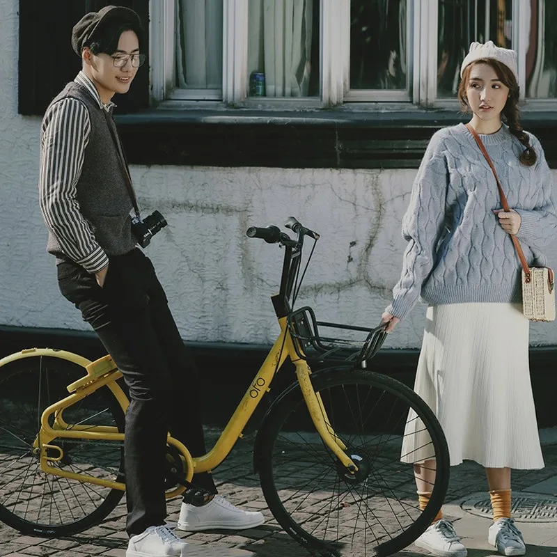 

Artistic Photo Shoot Couple Outfit Korean Style Sweater Studio Photography Theme Street Fashion Travel Photography Clothing