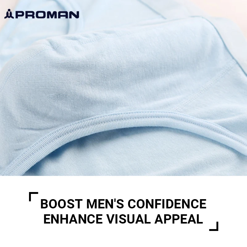 PROMAN 1 pz slip da uomo in tessuto di bambù comfort mutandine traspiranti confezione regalo confezionato biancheria intima quotidiana morbida lingerie uomo mutande