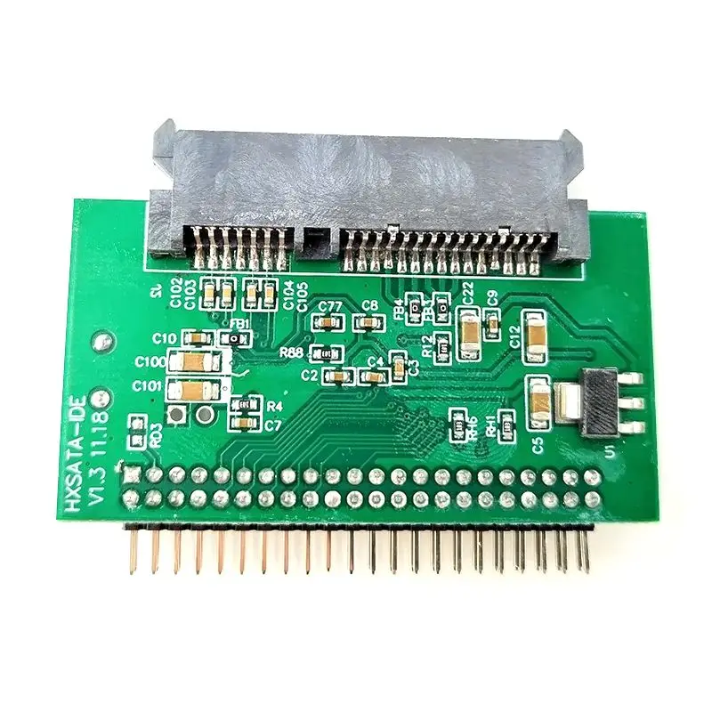 SATA HDD To 2.5-Inch IDE 44 Pin 90 Degree Female/180 Degree Male Plug And Play SATA To IDE Large Board Laptop Universal