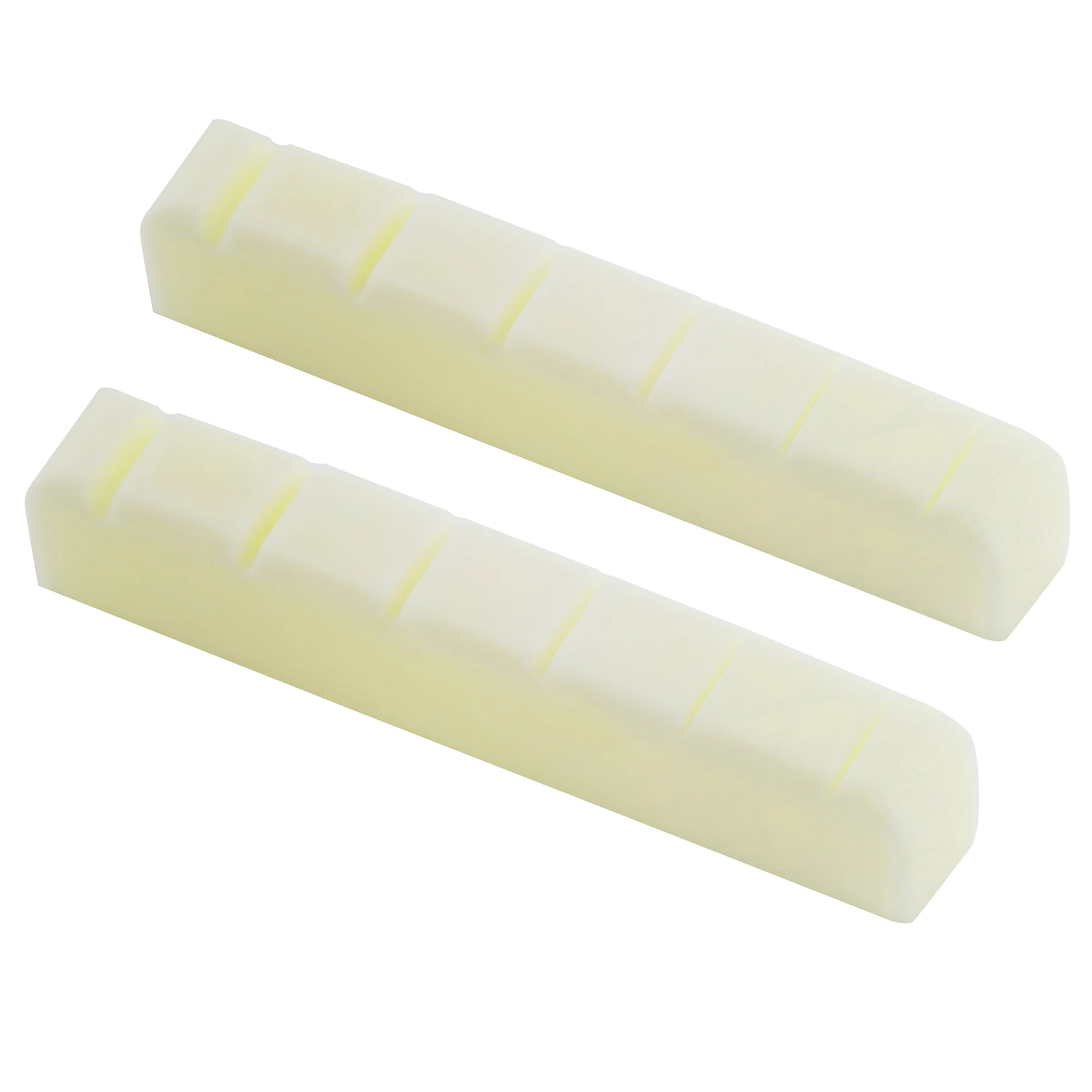 Musiclily Pro 42,95 мм с плоским дном и прорезями для электрогитары и акустической гитары, костяная гайка для 6-струнного Ibanez (2 шт.)