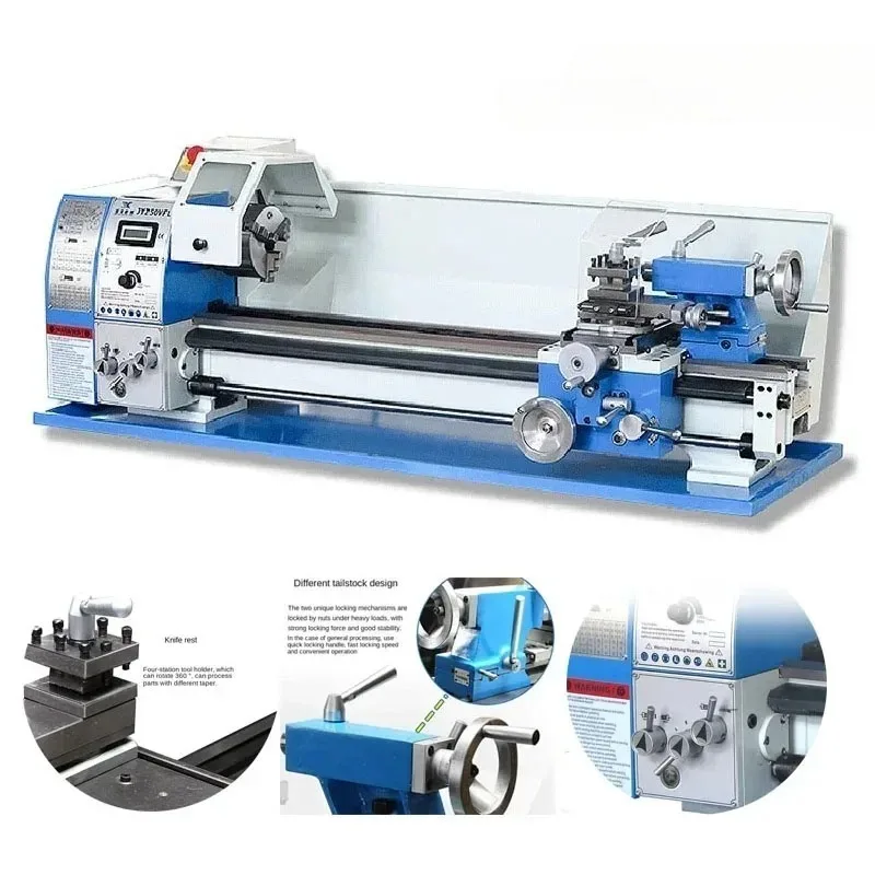 

Precision Small Machinery Metal Processing Lathe Multifunction Home Woodworking Lathe High Precision Double Pole Lathe