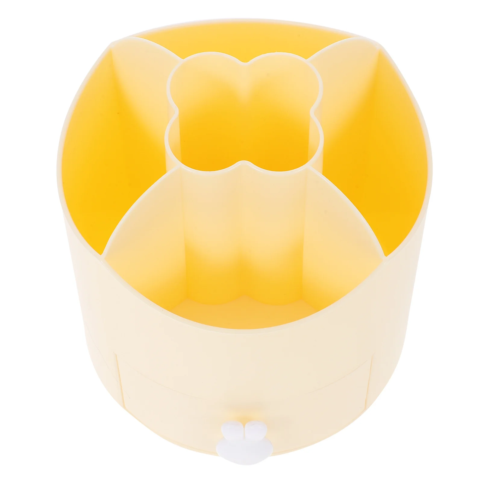 Rotating Pencil Holder 360° Rotation Large Capacity Desktop Organizer For Pens Makeup Brushes Pp Material Multi-Function