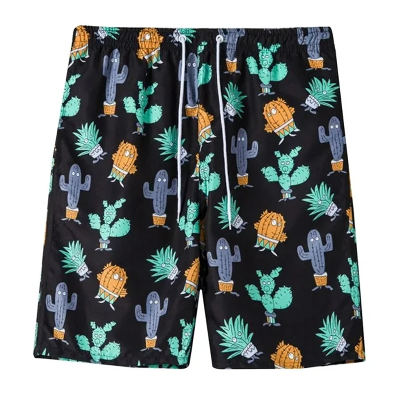 

Гавайские летние пляжные шорты с 3D принтом для мужчин, модные модные шорты для плавания, летние быстросохнущие плавки унисекс для отпуска, полиэстер