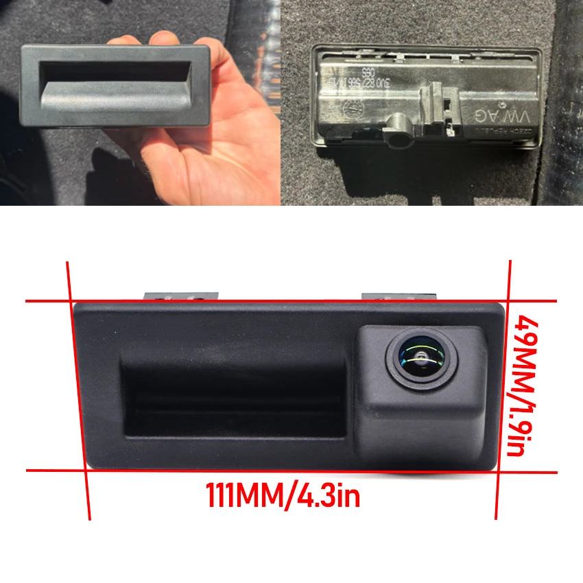 HD Reversing Camera For Audi A6 C7 4G 2011~2020 Hatchback Q3 MQB 2013~2019 Night Visioin Backup Rear Camera Car Handle Camera