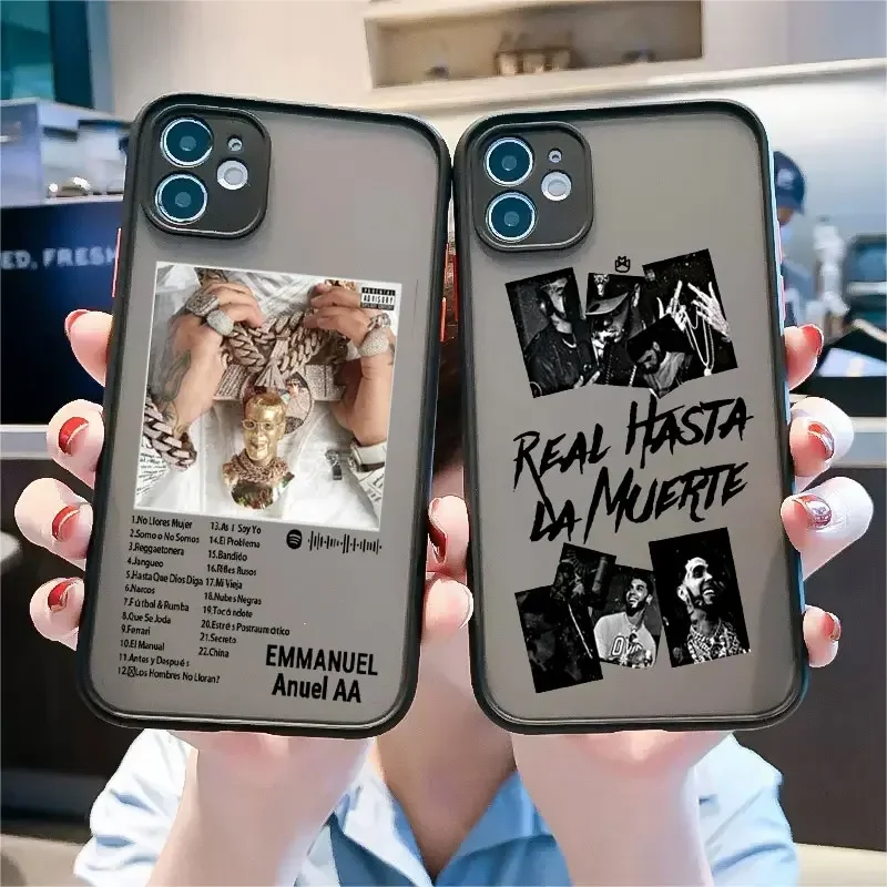 

Anuel AA Real Hasta La Muerte Phone Case For iPhone 11 12 13 14 15 16 Pro Max Mini X XR XS SE 7 8 Plus Shockproof Cover Fundas