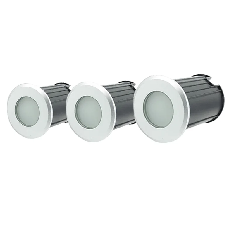 

IP67 DC12V Наружное освещение 3 Вт 5 Вт Сад Двор Ступенька Лестница Напольная палуба Светодиодные встраиваемые вземные лампы Подземный прожектор AC85-265V