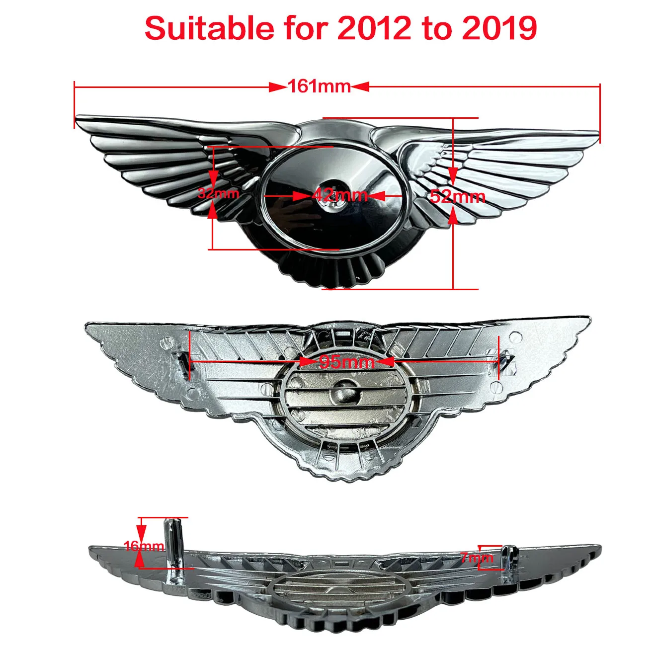 For Continental GT GTC NEW SUPERPORTS CONVERT. 3W8853621 3W8853621A 3W8853621B Sticker Logo Wing Radiator Grille Badge