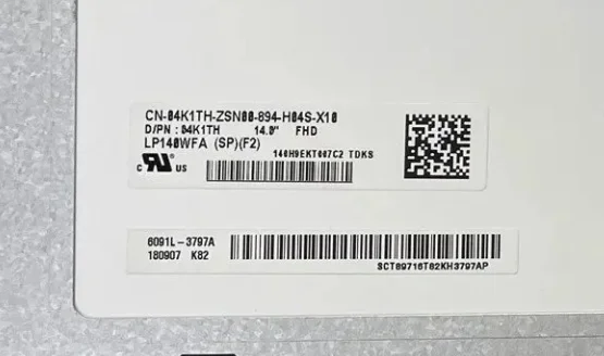 

LP140WFA-SPF2 fit LP140WFA-SPF1 LP140WFA-SPD1 SPD4 SPD7 14.0'' IPS Laptop LCD Screen EDP 30 Pins