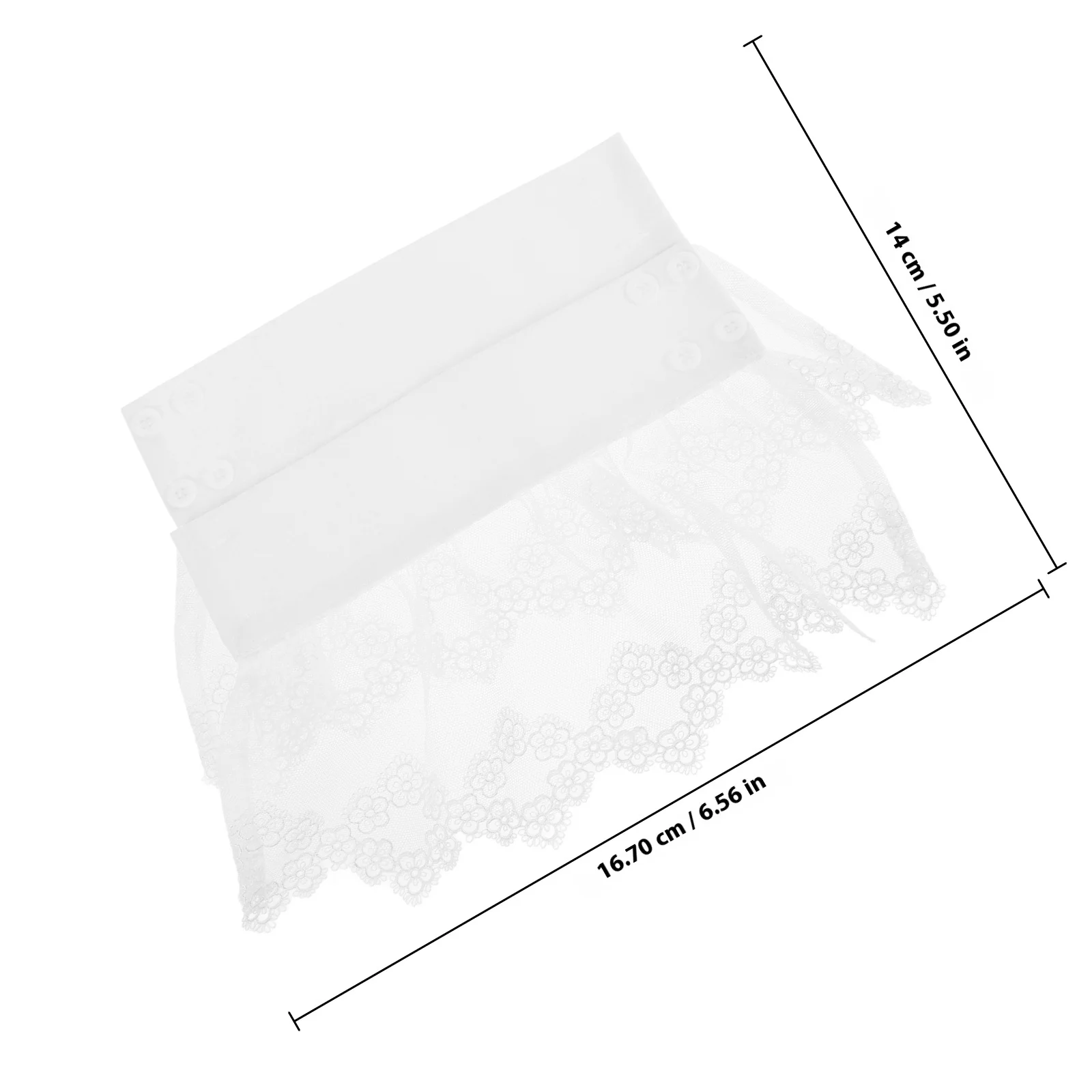 1 Pasang Manset Pergelangan Tangan Berenda Elegan Lengan Palsu Wanita Aksesori Dekoratif Manset Berenda Modis Lengan Palsu