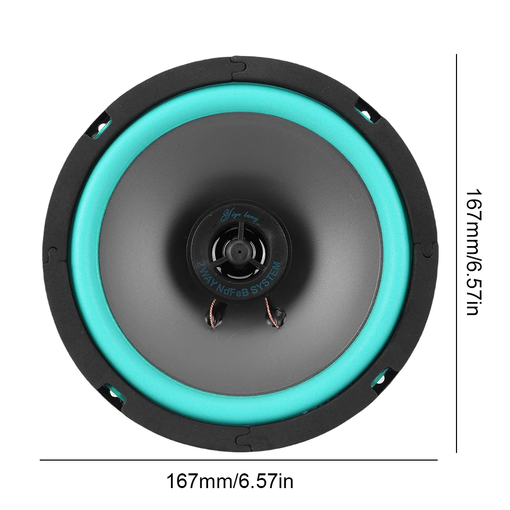 4/5/6 Inch Car Speakers 100/160W HiFi Coaxial Subwoofer Universal Automotive Audio Music Full Range Frequency Car Stereo Speaker