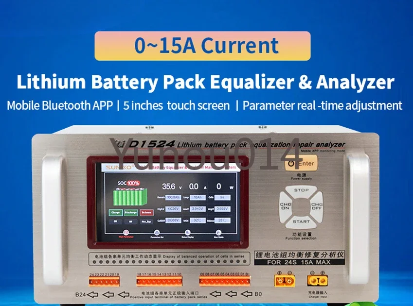 

High Current Lithium Battery Equalizer, Pressure Difference, Repair Balancer, Car, SUNKKO, D1524, 15A