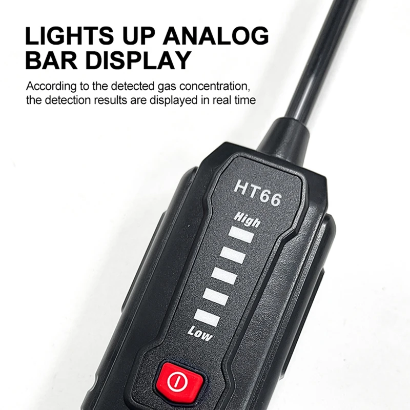 HT66 Combustible Gas Leak Detector 50-1000PPM Sound Alarm Mini Household Handheld