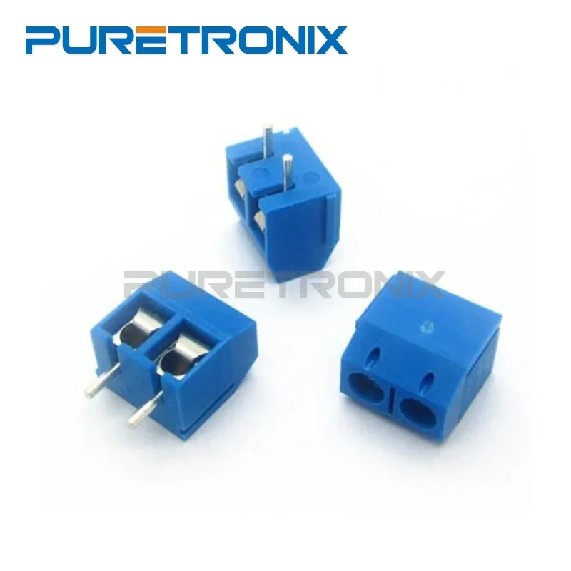 20 PÇS/LOTE KF301 KF301-2P KF301-3P 2Pin 5.0mm Passo PCB Parafuso Terminal Block Conector