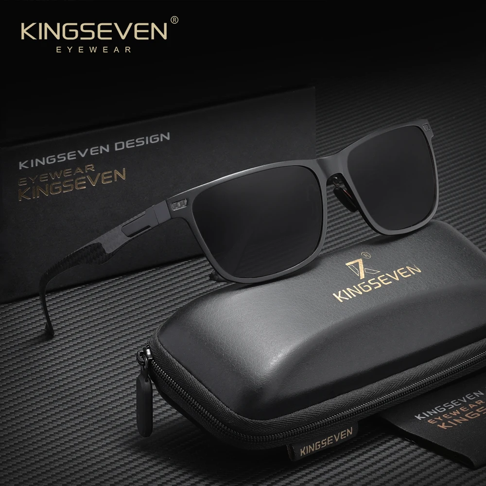 

KINGSEVEN Retro Classic Sunglasses Polarized UV400 Fashion Casual Glasses For Men Women Vintage Driving Eyewear