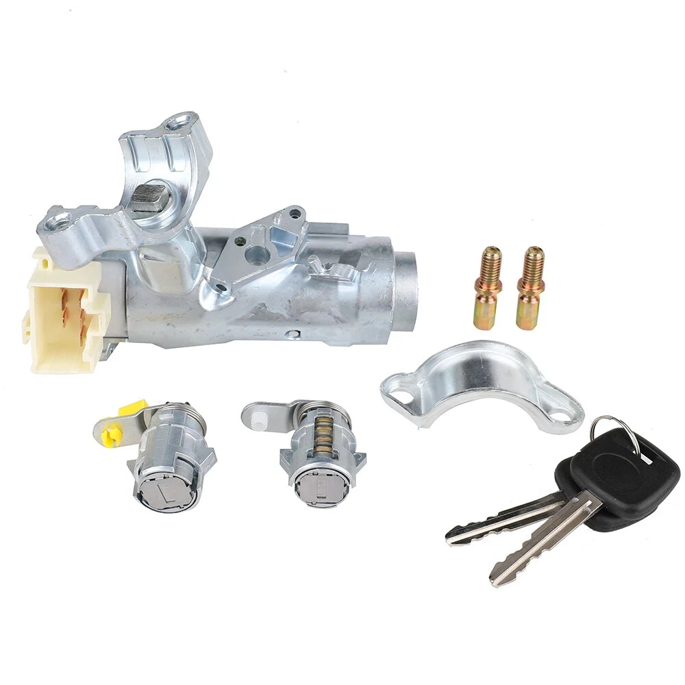 Cilindro de Bloqueo de Encendido + Cilindro de Cerradura de Puerta con Llaves para Toyota Hilux 1997 1998 1999 2000-2005 45020-38-1
