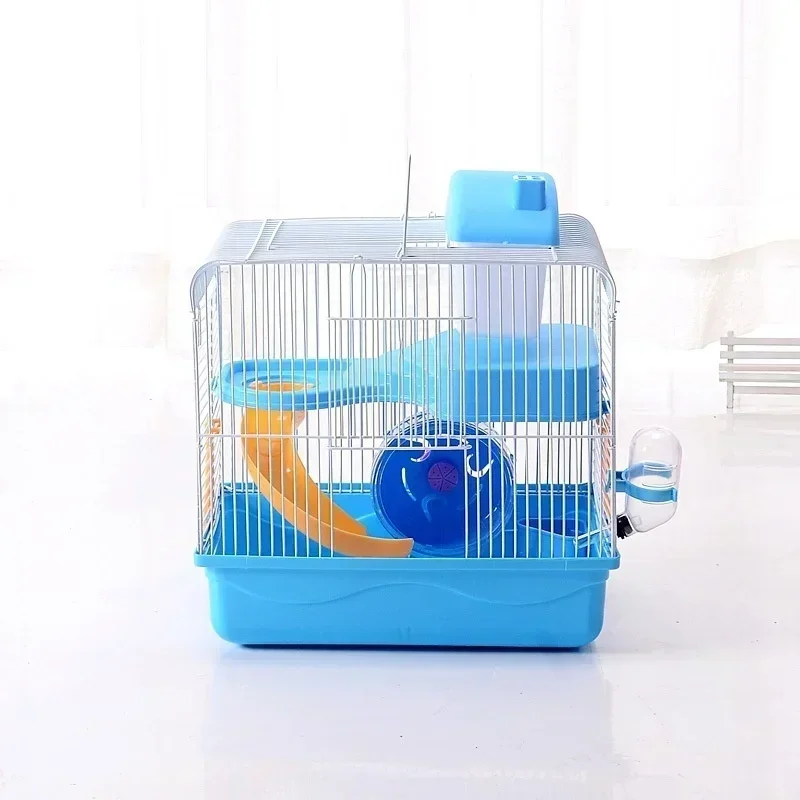 Stylish Hamster Cages in Blue and Pink: Ideal for International Pet - lovers!