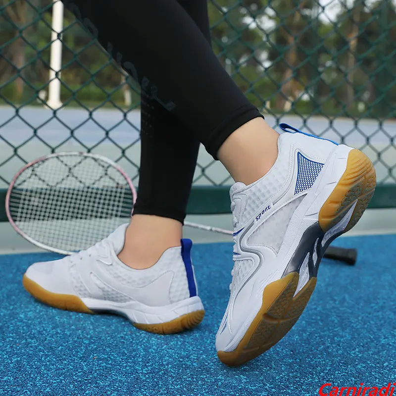 Unisex Professional Athletic Training Badminton Shoes Women Anti-slippery Shock-absorbant Sneakers Men Breathable Tennis Shoe