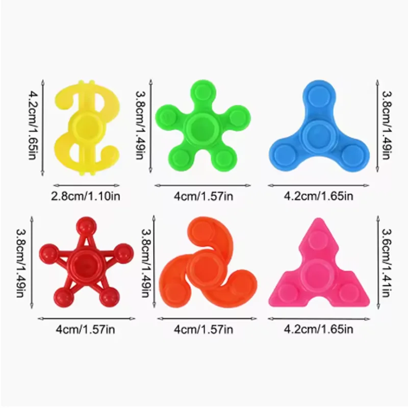 Mini Fingertip Spinner Toys Bulk Sensory Stress Relief Gadgets Party Favors Goodie Bag Fillers for Easter Egg image 5