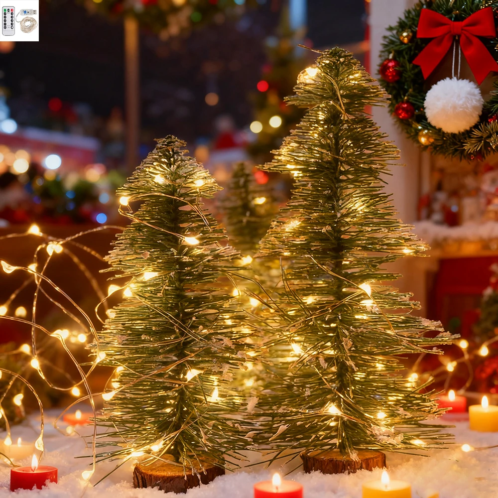 1pc/ 2pcs/ 3pcs Fairy String Lights Battery Operated, 20LEDs/ 50LEDs/ 100LEDs String Light with Flash Fairy Christmas Lights view 3