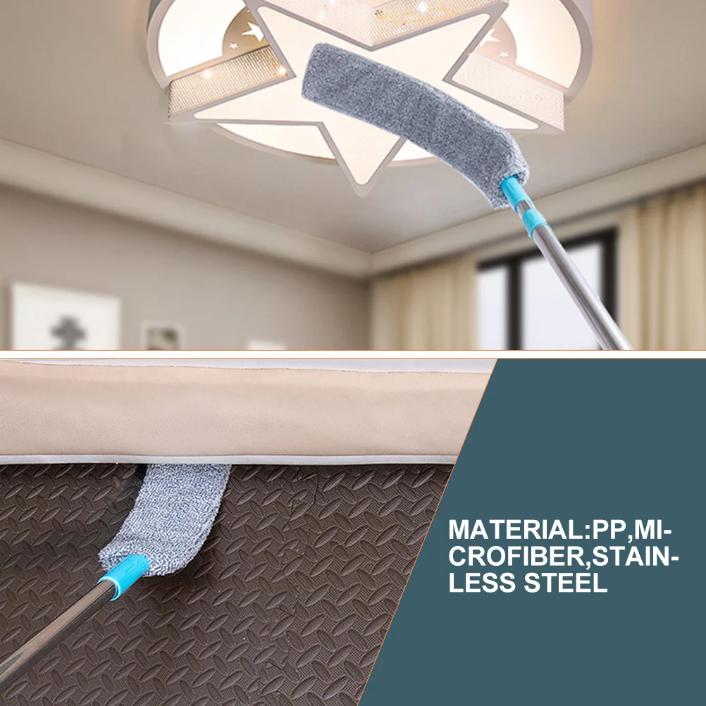 

Under Bed Dust Cleaner Reusable Long Handle Duster Microfiber Floor Duster Washable Dusting Wand For Home Sofa Blind Ceiling