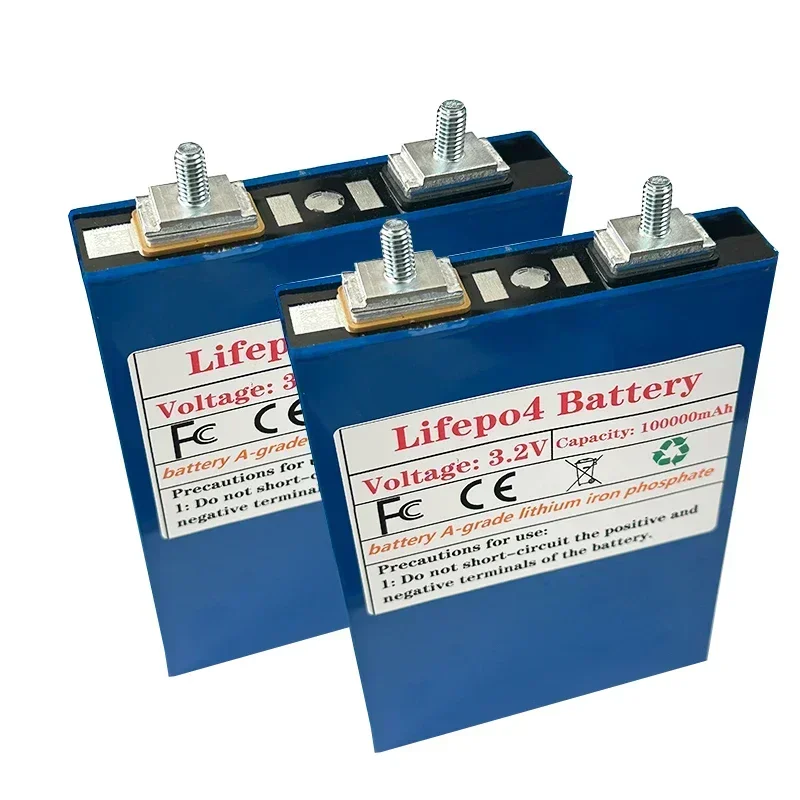 Lifepo4 3.2V 100AH Lithium Iron Phosphate BatteryPack DIY 12V 24V 36V 48V Electric Vehicle Solar Storage System Battery