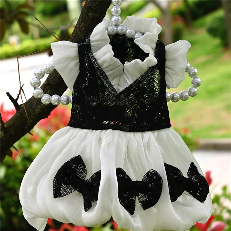 

Small Dog Clothes Dress Princess Skirt Summer Pet Clothing Wedding Dresses Bichon Poodle Schnauzer Yorkie Pomeranian Dog Costume