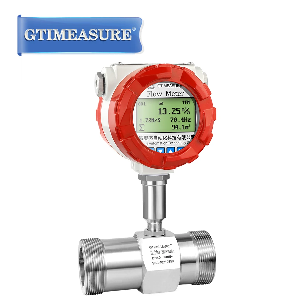 

Water Fuel Oi Flow Meter Pulse Output Milk Beer Diesel Alcohol Gasoline Hydraulic Turbine Flowmeter wholesale